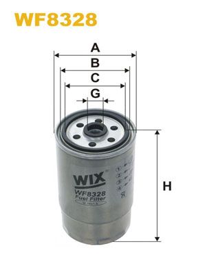 WIX FILTERS Топливный фильтр WF8328